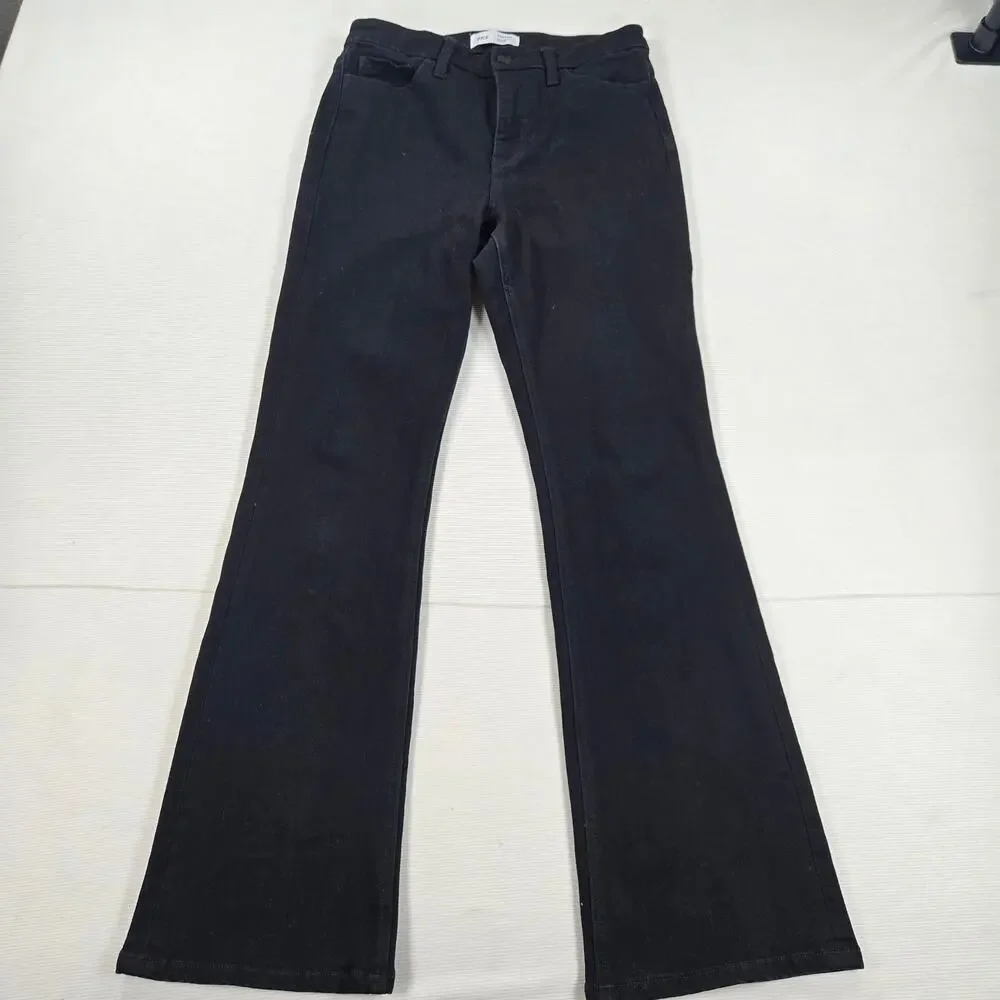 BKE Universal Fit Parker High Rise Western Black Bootcut Jeans Women's Size 27